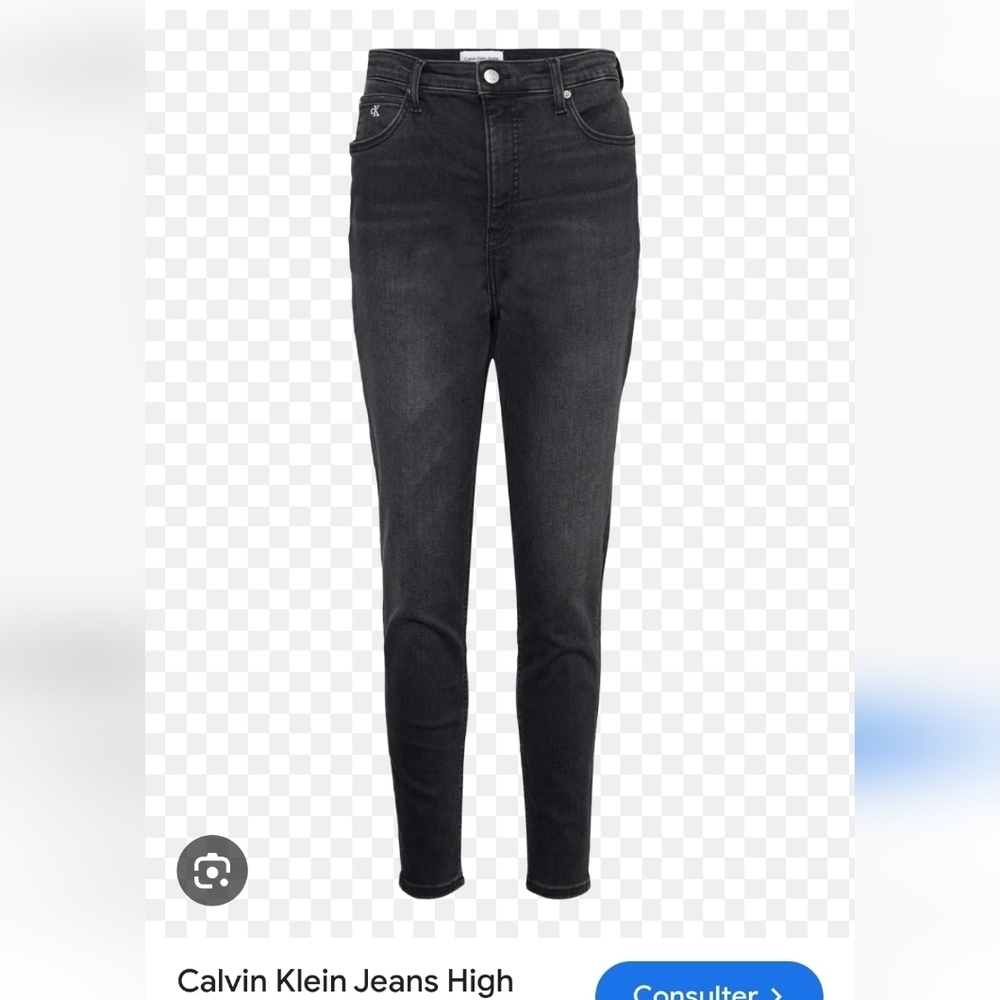 Calvin Klein Black High Rise Jeans Slim Fit Women Sz 29